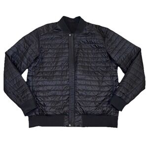 Lululemon Switch Over Reversible Men's Black Bomber Jacket Quilted Primaloft XL